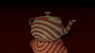 3D rendering of a teapot